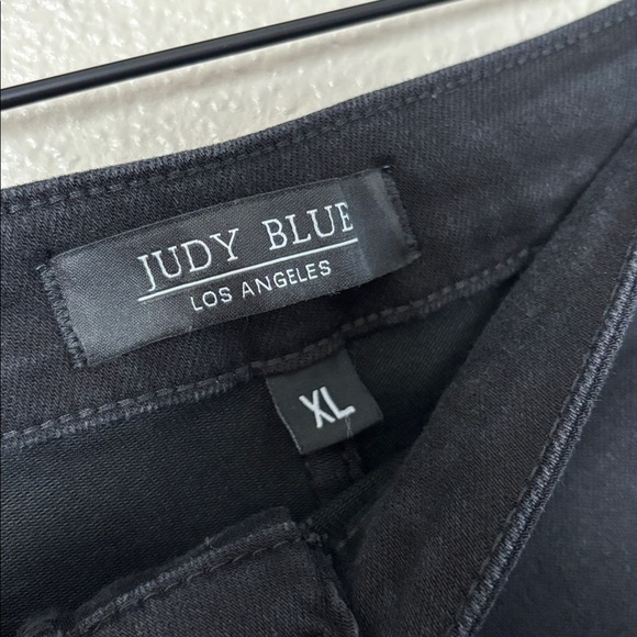 Judy Blue Black Denim Skort for Women Sarong Wrap Style, Stretchy XL - Picture 8 of 9